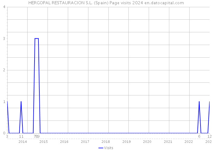 HERGOPAL RESTAURACION S.L. (Spain) Page visits 2024 