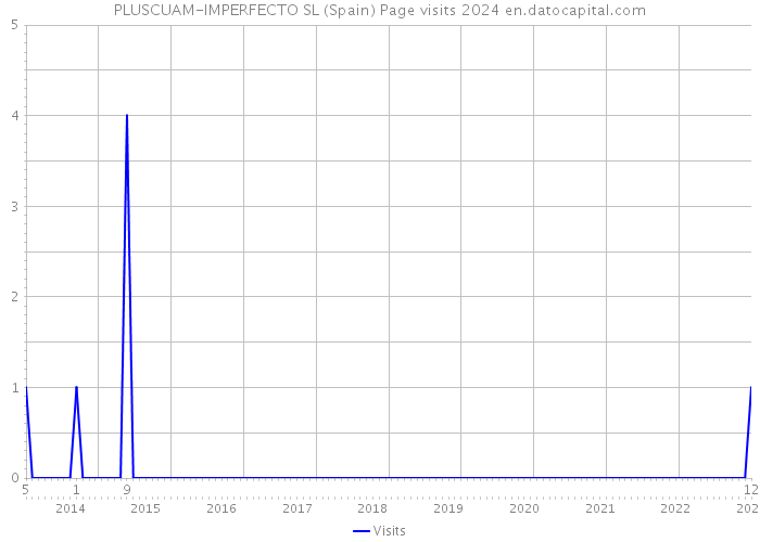 PLUSCUAM-IMPERFECTO SL (Spain) Page visits 2024 