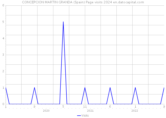 CONCEPCION MARTIN GRANDA (Spain) Page visits 2024 