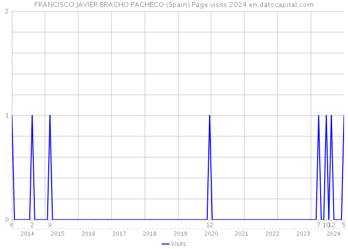 FRANCISCO JAVIER BRACHO PACHECO (Spain) Page visits 2024 