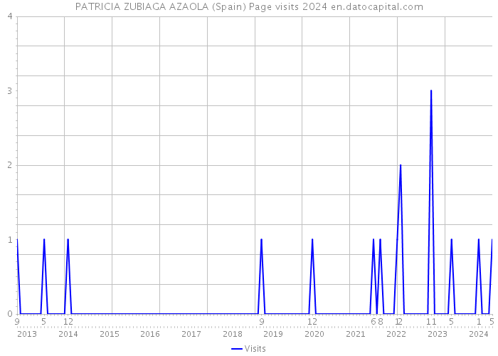 PATRICIA ZUBIAGA AZAOLA (Spain) Page visits 2024 