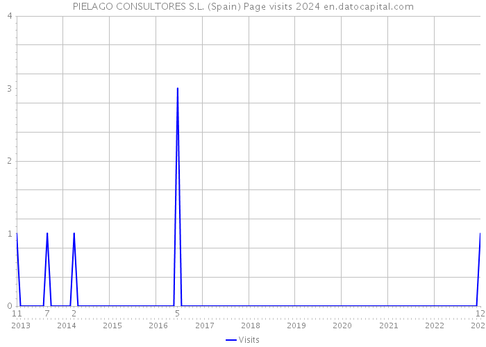 PIELAGO CONSULTORES S.L. (Spain) Page visits 2024 