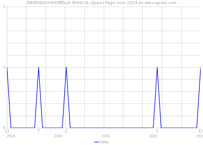 DIMENSION MARBELLA SPAIN SL (Spain) Page visits 2024 