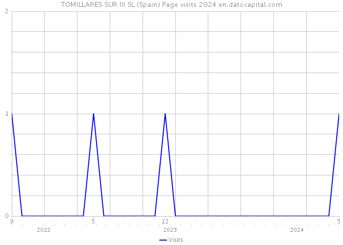 TOMILLARES SUR III SL (Spain) Page visits 2024 