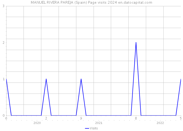 MANUEL RIVERA PAREJA (Spain) Page visits 2024 