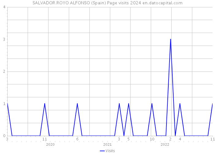 SALVADOR ROYO ALFONSO (Spain) Page visits 2024 