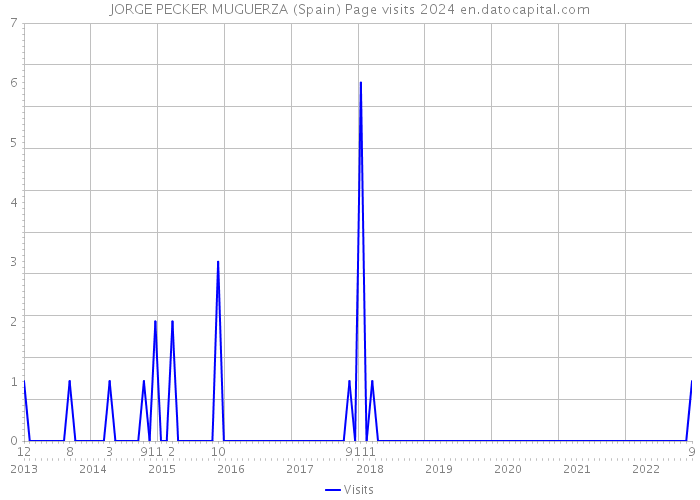 JORGE PECKER MUGUERZA (Spain) Page visits 2024 