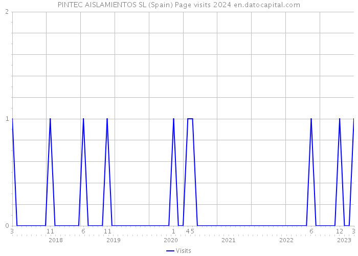 PINTEC AISLAMIENTOS SL (Spain) Page visits 2024 