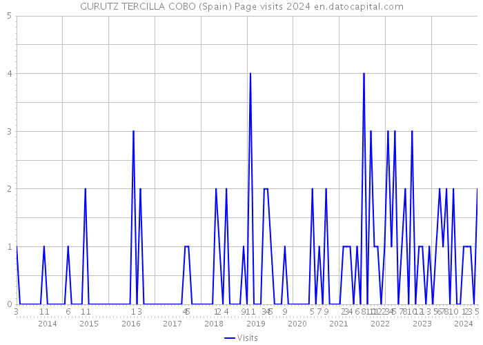 GURUTZ TERCILLA COBO (Spain) Page visits 2024 