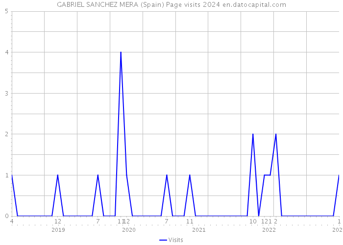 GABRIEL SANCHEZ MERA (Spain) Page visits 2024 