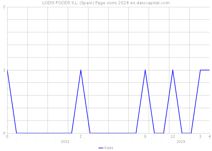 LODIS FOODS S.L. (Spain) Page visits 2024 