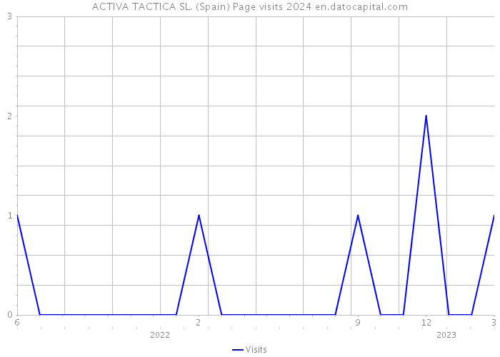 ACTIVA TACTICA SL. (Spain) Page visits 2024 