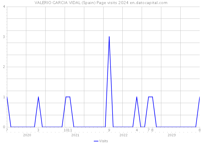 VALERIO GARCIA VIDAL (Spain) Page visits 2024 