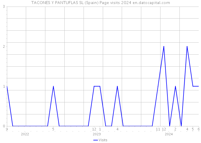 TACONES Y PANTUFLAS SL (Spain) Page visits 2024 