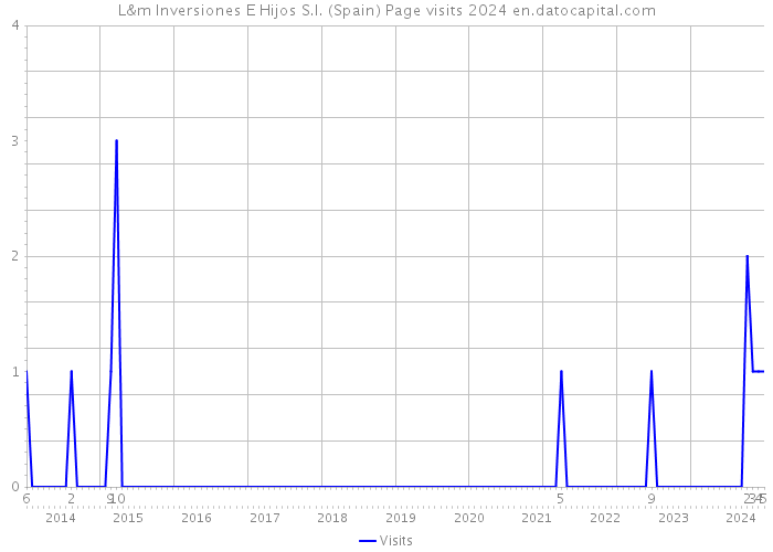 L&m Inversiones E Hijos S.l. (Spain) Page visits 2024 