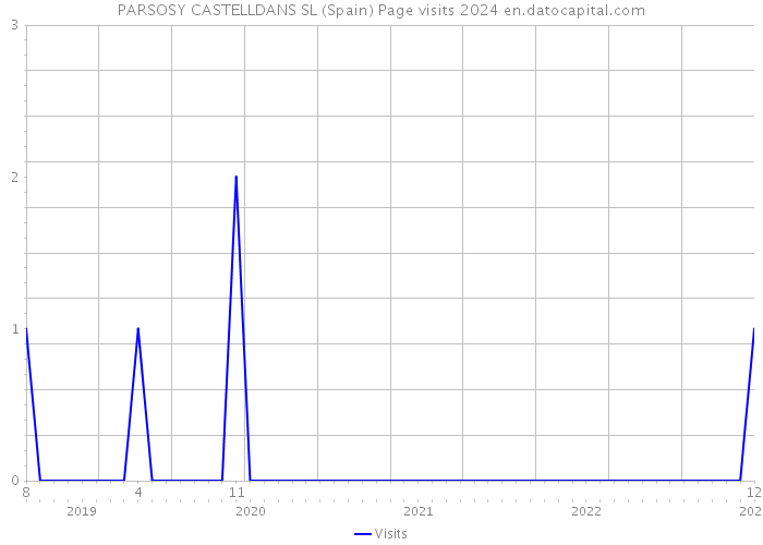 PARSOSY CASTELLDANS SL (Spain) Page visits 2024 