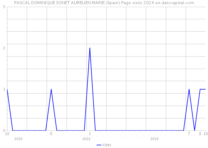 PASCAL DOMINIQUE SONET AURELIEN MARIE (Spain) Page visits 2024 