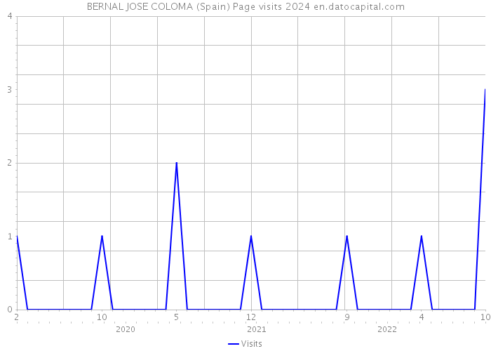 BERNAL JOSE COLOMA (Spain) Page visits 2024 