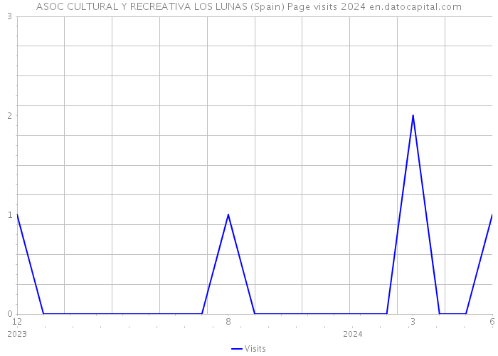 ASOC CULTURAL Y RECREATIVA LOS LUNAS (Spain) Page visits 2024 