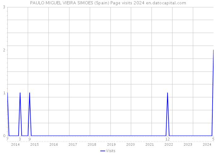 PAULO MIGUEL VIEIRA SIMOES (Spain) Page visits 2024 