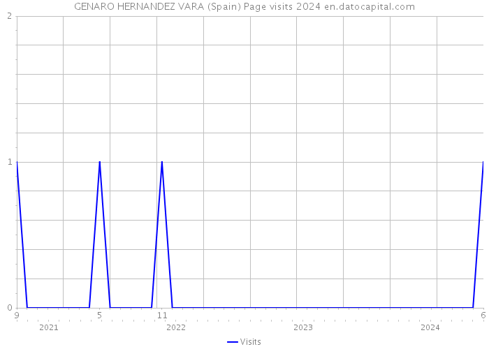 GENARO HERNANDEZ VARA (Spain) Page visits 2024 