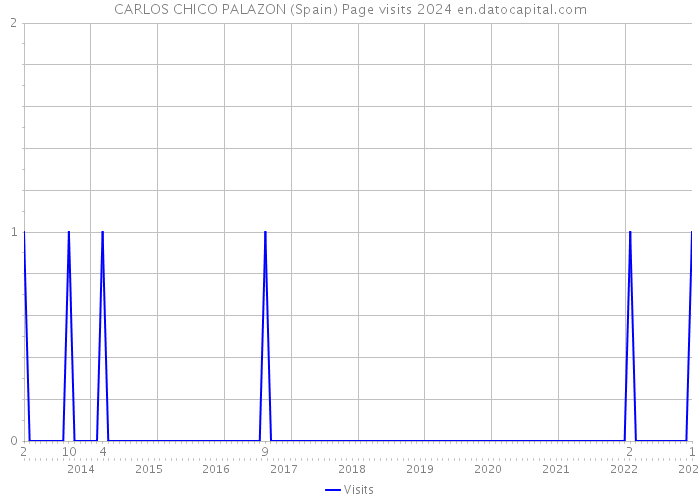 CARLOS CHICO PALAZON (Spain) Page visits 2024 