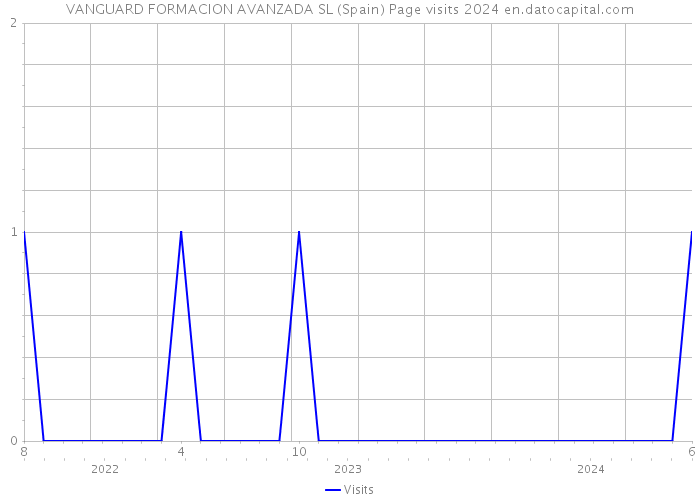 VANGUARD FORMACION AVANZADA SL (Spain) Page visits 2024 