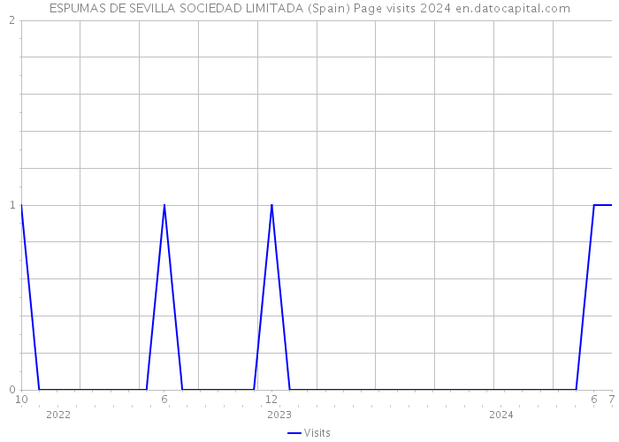 ESPUMAS DE SEVILLA SOCIEDAD LIMITADA (Spain) Page visits 2024 
