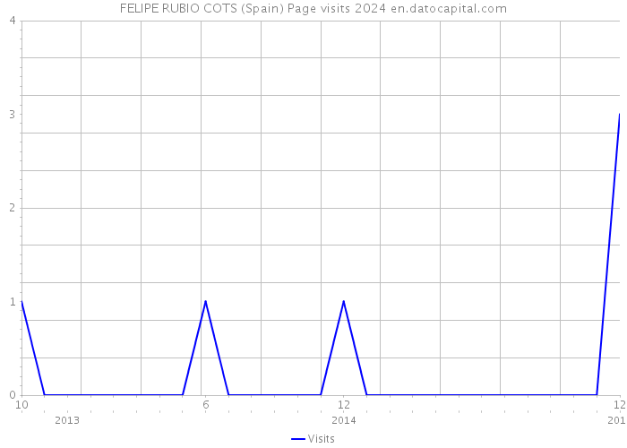 FELIPE RUBIO COTS (Spain) Page visits 2024 