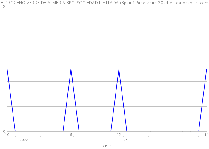 HIDROGENO VERDE DE ALMERIA SPCI SOCIEDAD LIMITADA (Spain) Page visits 2024 