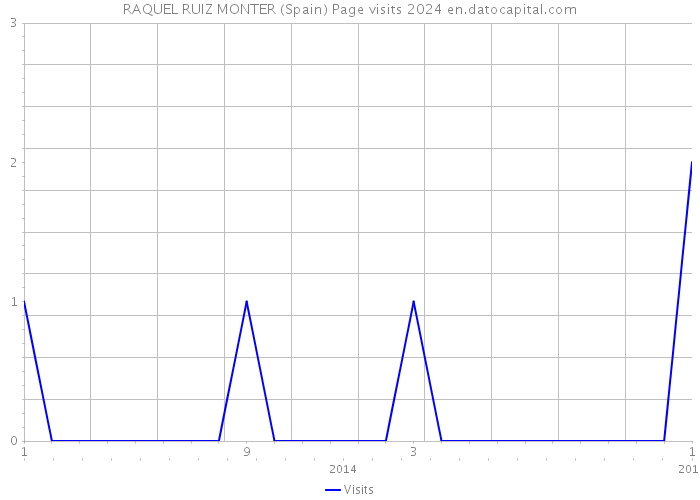 RAQUEL RUIZ MONTER (Spain) Page visits 2024 