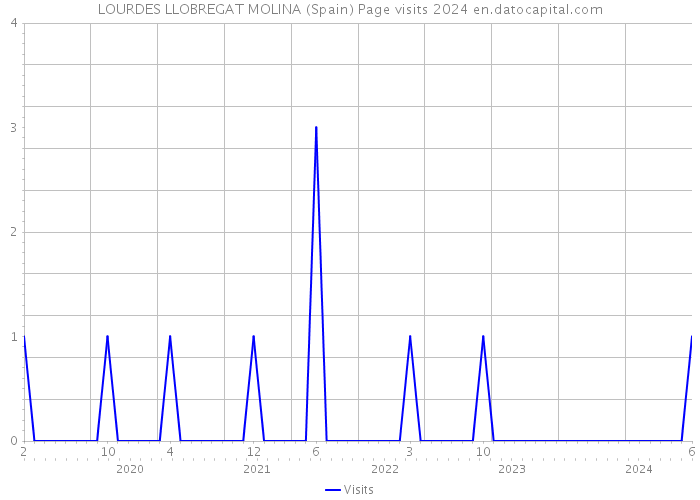 LOURDES LLOBREGAT MOLINA (Spain) Page visits 2024 