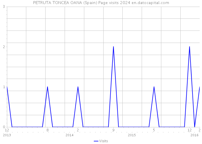 PETRUTA TONCEA OANA (Spain) Page visits 2024 