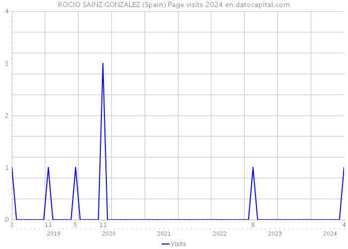 ROCIO SAINZ GONZALEZ (Spain) Page visits 2024 