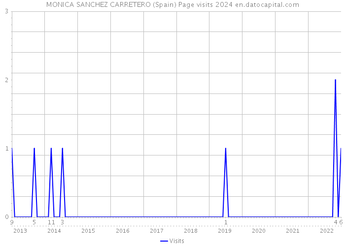 MONICA SANCHEZ CARRETERO (Spain) Page visits 2024 