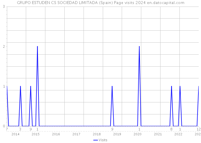 GRUPO ESTUDEN CS SOCIEDAD LIMITADA (Spain) Page visits 2024 