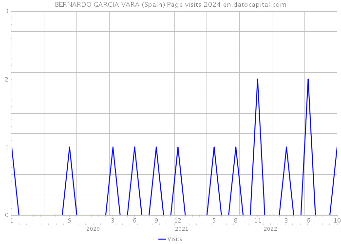 BERNARDO GARCIA VARA (Spain) Page visits 2024 
