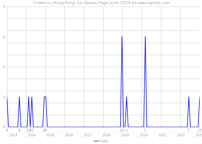 Comercio Hong Feng, S.L (Spain) Page visits 2024 