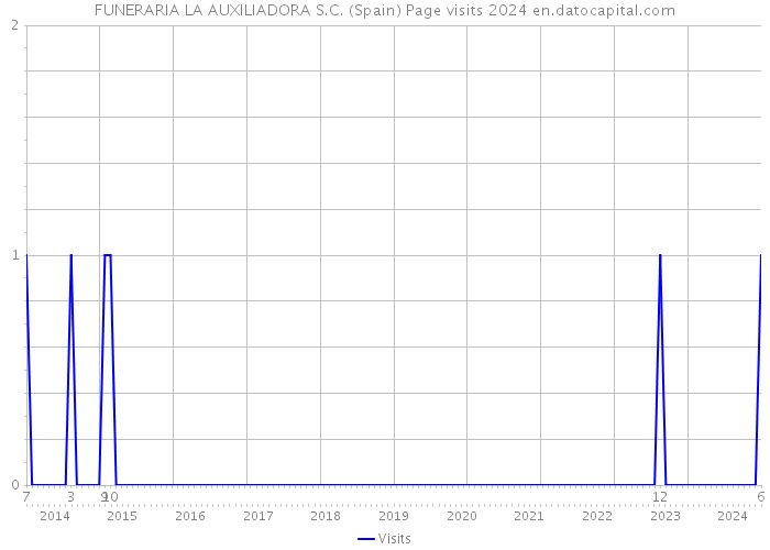 FUNERARIA LA AUXILIADORA S.C. (Spain) Page visits 2024 