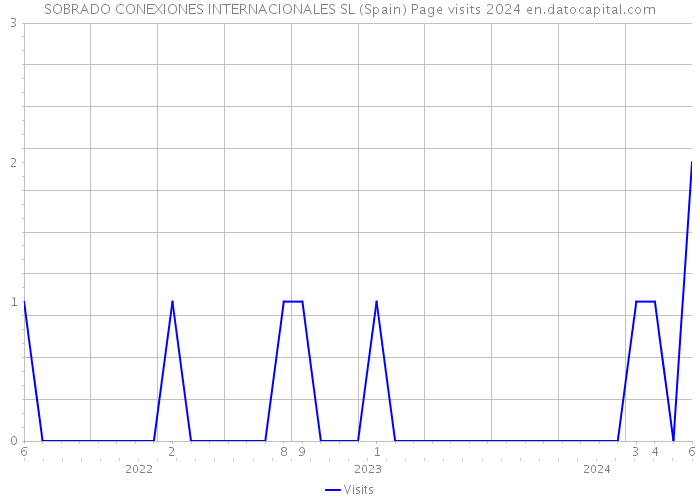 SOBRADO CONEXIONES INTERNACIONALES SL (Spain) Page visits 2024 