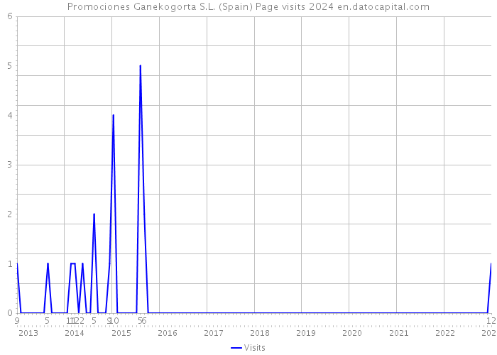 Promociones Ganekogorta S.L. (Spain) Page visits 2024 