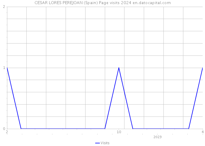 CESAR LORES PEREJOAN (Spain) Page visits 2024 