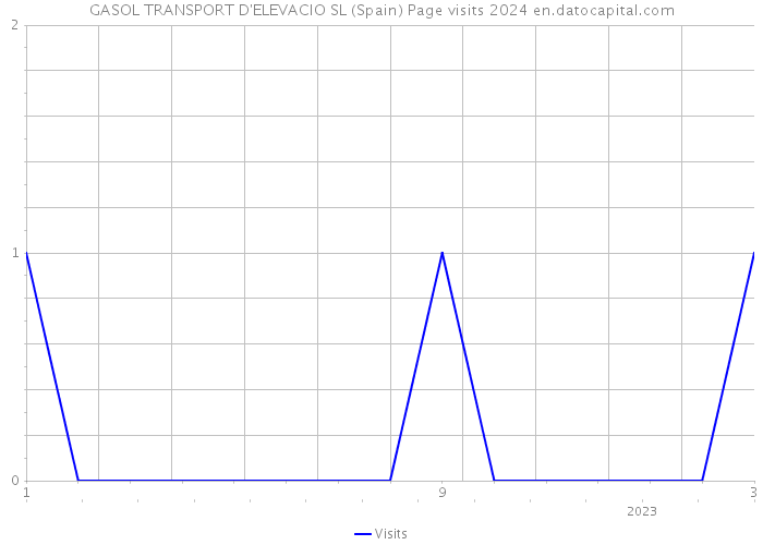 GASOL TRANSPORT D'ELEVACIO SL (Spain) Page visits 2024 