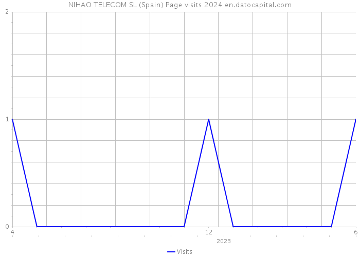 NIHAO TELECOM SL (Spain) Page visits 2024 