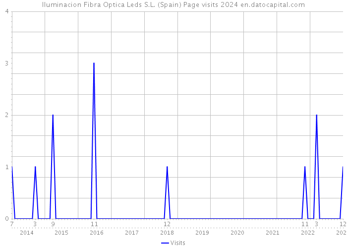 Iluminacion Fibra Optica Leds S.L. (Spain) Page visits 2024 