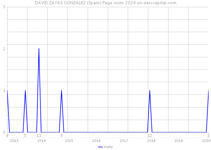 DAVID ZAYAS GONZALEZ (Spain) Page visits 2024 