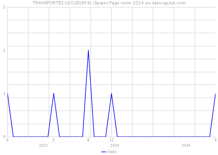 TRANSPORTES UZCUDUN SL (Spain) Page visits 2024 