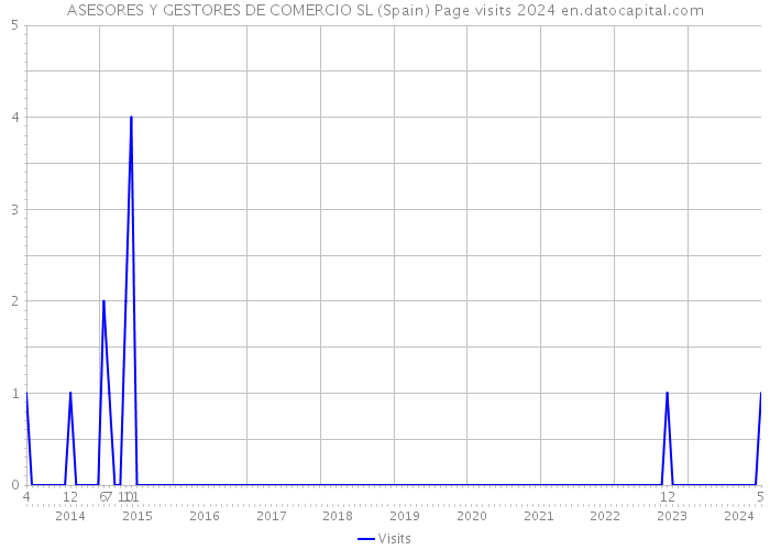 ASESORES Y GESTORES DE COMERCIO SL (Spain) Page visits 2024 