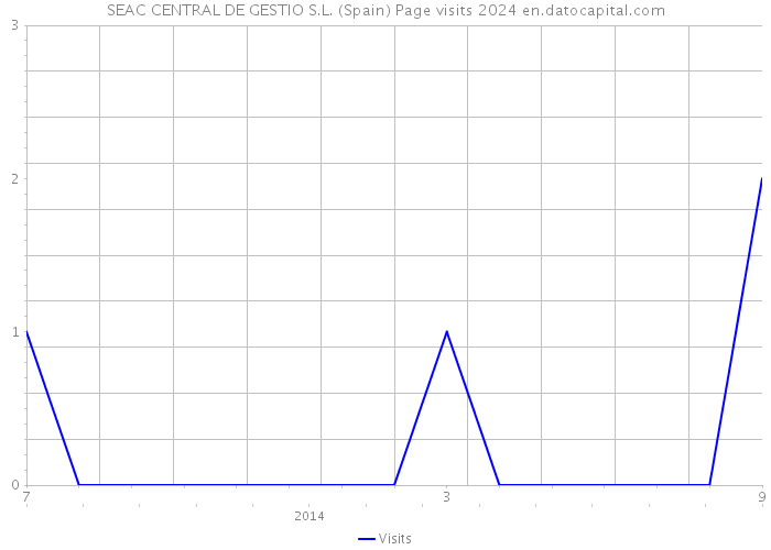 SEAC CENTRAL DE GESTIO S.L. (Spain) Page visits 2024 