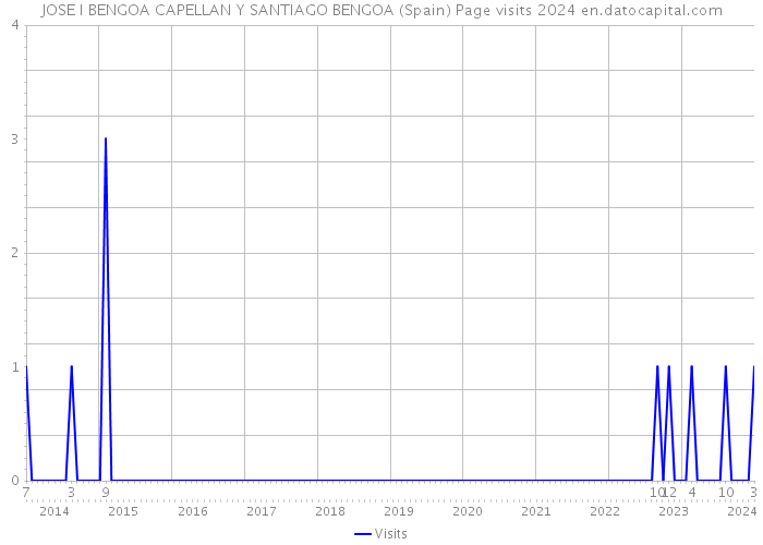 JOSE I BENGOA CAPELLAN Y SANTIAGO BENGOA (Spain) Page visits 2024 